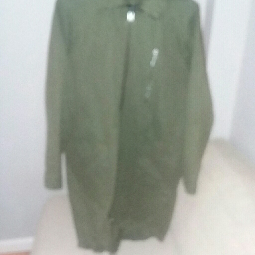Green utility jacket